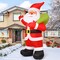 GOOSH 9 FT Christmas Inflatables Santa Claus Animated Giant Outdoor Yard Decorations with Built-in LEDs